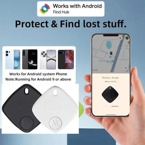 Round Bluetooth Tracker Tag for Keys, Wallets, Pets & Bags - Apple & Google Find My