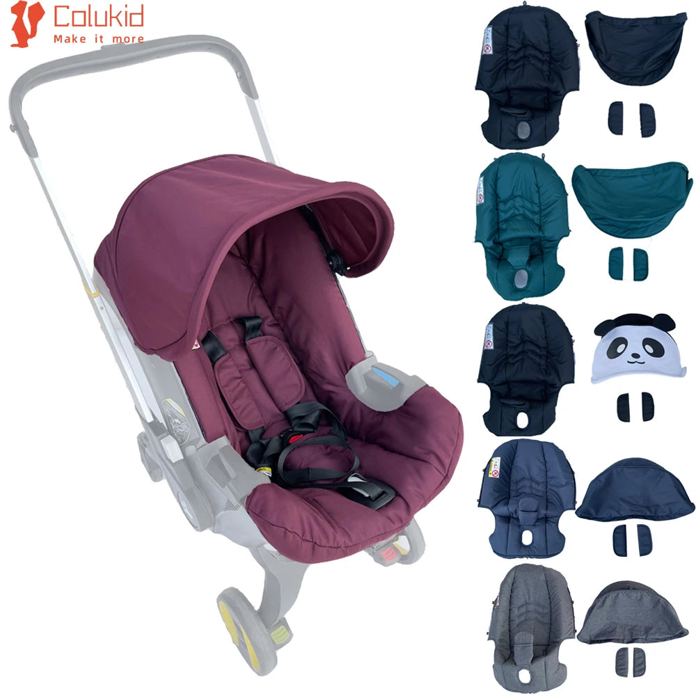 Stroller Accessories Kit — Seat Cushion, Canopy Sunshade & Change Kit for Doona & FooFoo Car Seat Strollers