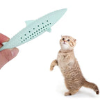 Silicone Shark Catnip Chew Toy — Mint-Infused Bite Stick
