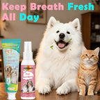 Pet Toothpaste & Oral Spray Duo — Removes Tartar, Freshens Breath for All Ages