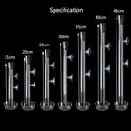 Glass Aquarium Shrimp Feeder Bowl & Tube (Transparent, Food Dish)