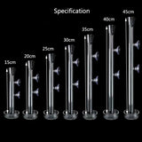 Glass Aquarium Shrimp Feeder Bowl & Tube (Transparent, Food Dish)