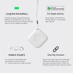 2-Pack Smart Tags for Apple Find My - Mini GPS for Pets, Keys & Luggage