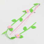Felt Flower & Leaf Teaser Wand — Gentle Long Play Stick for Kittens
