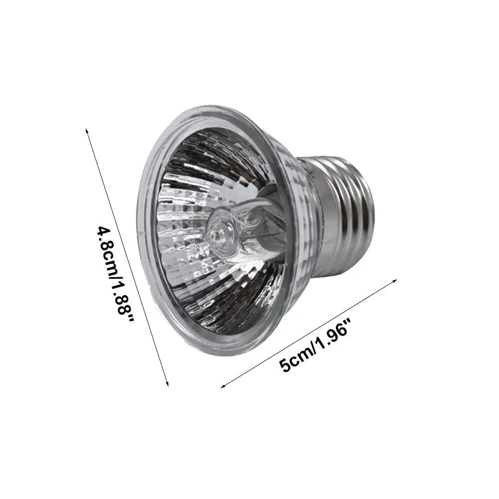UVA+UVB Full Spectrum Reptile Basking Bulb — 25W-75W Sunlamp