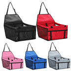 Double-Layer Folding Pet Car Booster Seat & Carrier with Adjustable Strap for Dogs & Cats