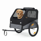 Heavy-Duty Steel Frame Dog Bicycle Trailer with 100 lb Capacity & Oxford Fabric