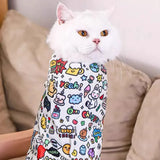 Cat Grooming Safety Wrap — Anti-Scratch Bag for Nail Trimming & Bathing