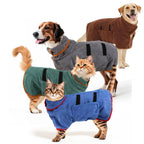 Full-Body Dog Bathrobe — Absorbent Quick-Dry Wrap for Dogs & Cats