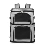Double-Layer Large-Capacity Breathable Pet Trolley Case for 2 Dogs & Cats — Portable Outdoor Travel Carrier