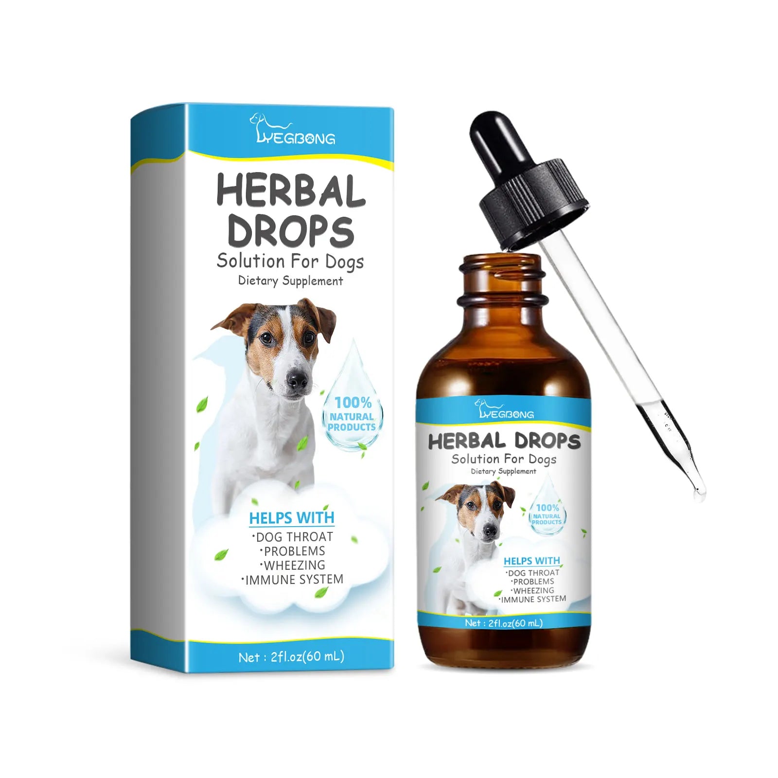 Herbal Cough & Runny Nose Drops for Dogs — Soothing Relief Support