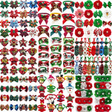 Christmas Bow Tie Collar 50-Pack for Small Dogs & Cats