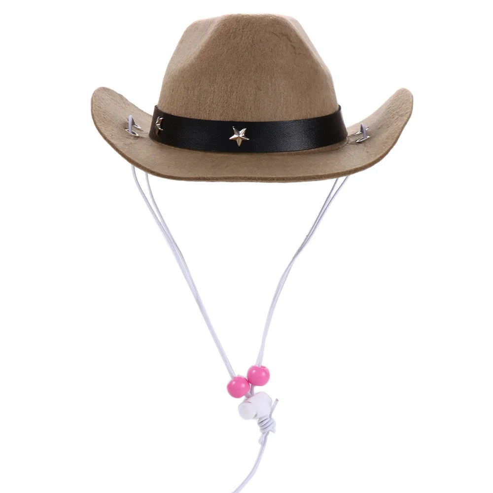 Cat Cowboy Hat (Pet Costume Party Accessory)