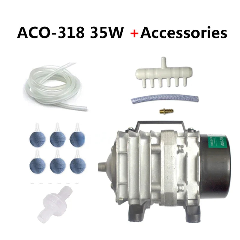 Electromagnetic Aquarium Air Pump (ACO-208/308/318, Koi Pond Aerator)