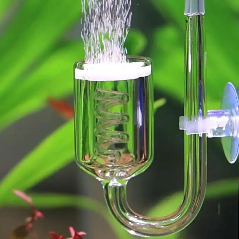 Glass & Acrylic Spiral CO2 Diffuser for Aquariums