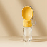 Outdoor Dog Water Bottle with Filter (Leakproof, Dry/Wet Separation, Press Design)