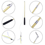 3-Section Telescopic Cat Wand — Extendable Interactive Fishing Pole Toy
