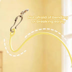 Feather Teaser Pole with Bells & Treat Dispenser — Indoor Cat Exercise Toy
