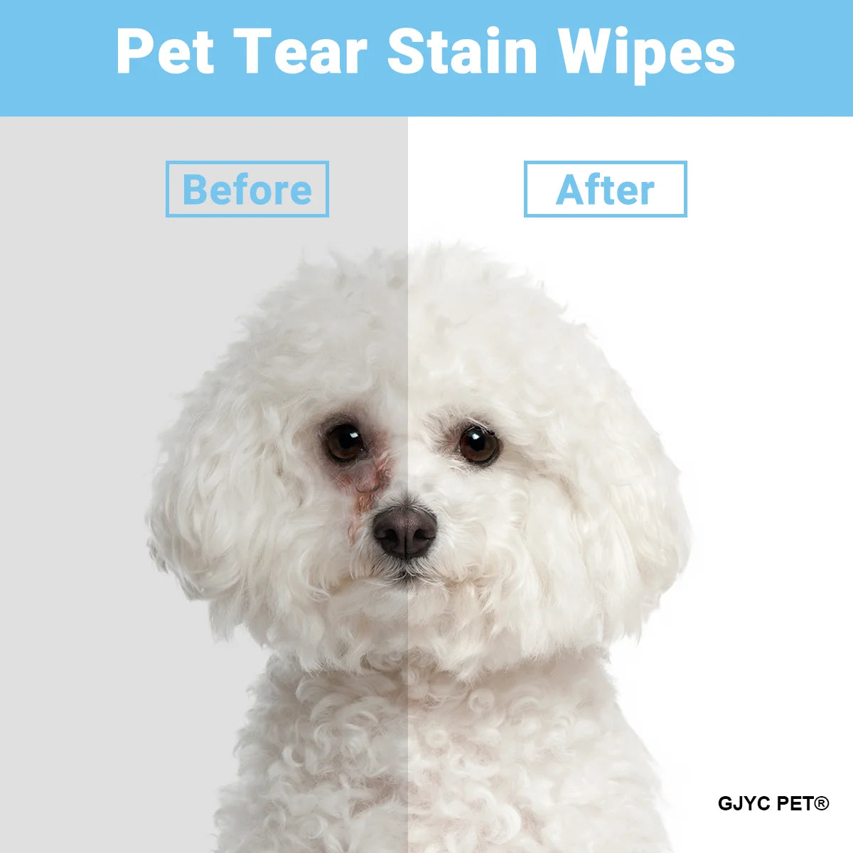 Hypoallergenic Finger Wipes for Dogs & Cats — Daily Tear Stain Remover