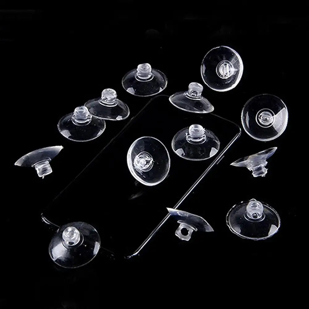 Aquarium Suction Cup Air Tube Holders 10–100 Pack Clear