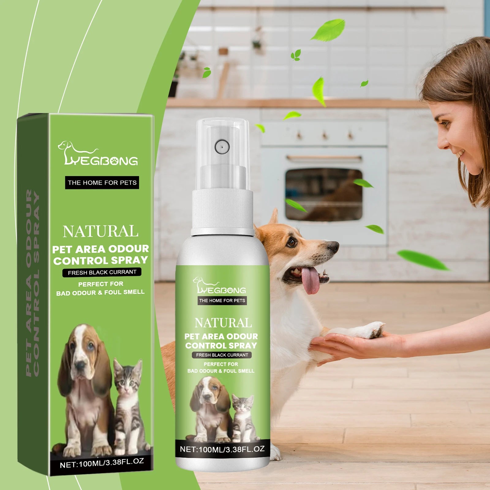 Pet Deodorizing Spray — Eliminates Odors & Freshens Indoor Air, 100ml