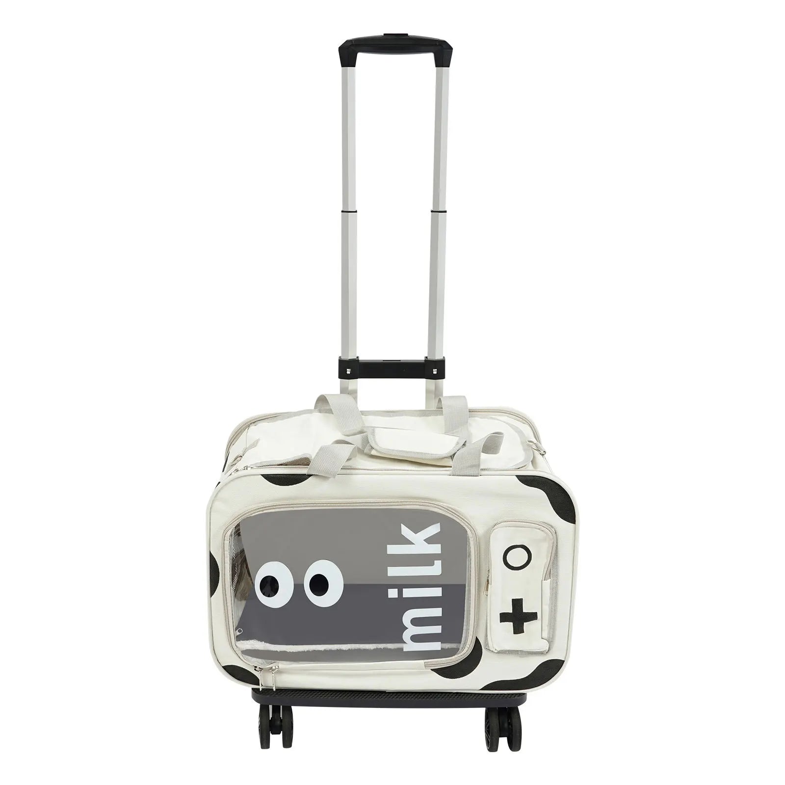 Pet Trolley Carrier Suitcase (Portable, Up to 22 lbs, Cat & Small Dog)