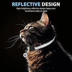 Reflective Cat Collar with QR Code ID Tag