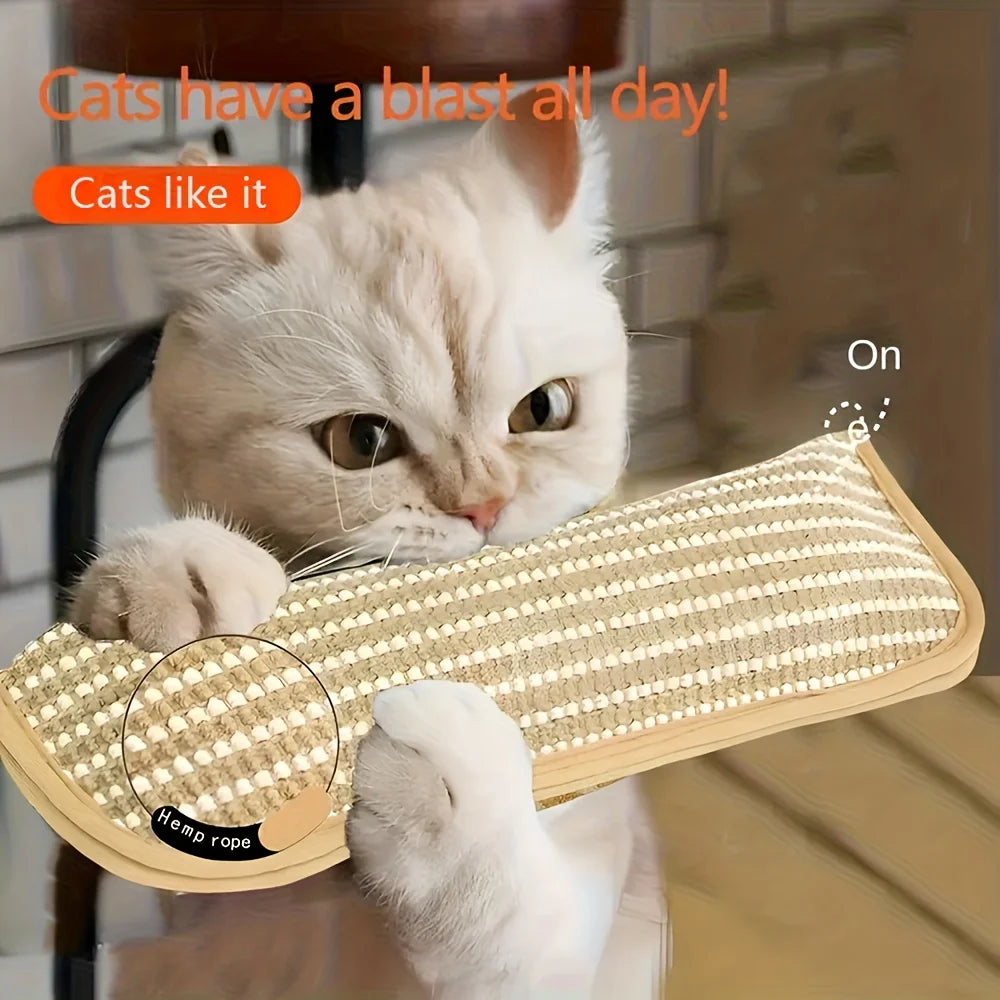 Cat Pillow Game Toy with Scratch Pad — Solo & Interactive Enrichment Set
