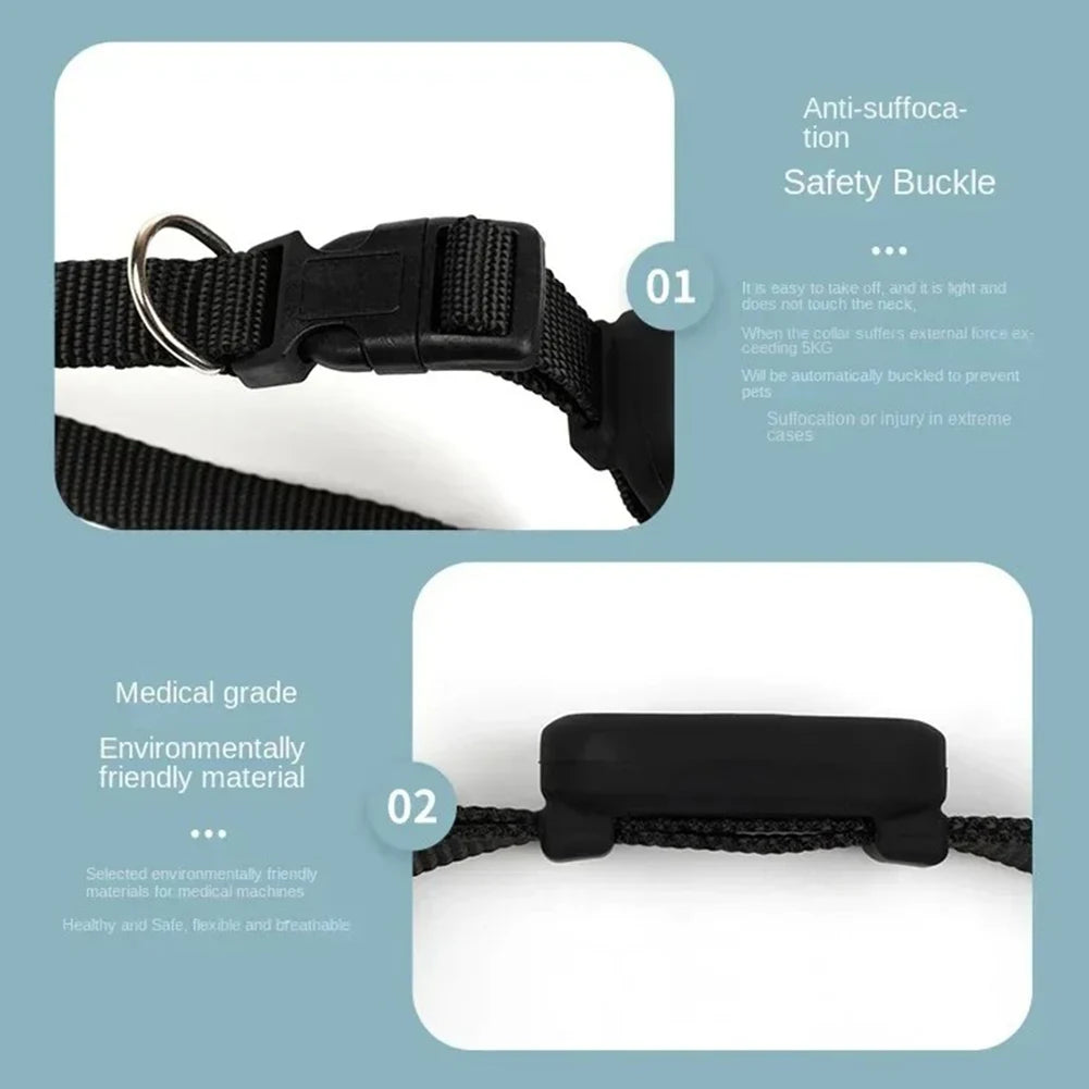 Smart GPS Pet Tracker with Adjustable Collar for Cats & Dogs - Multi-Pet Real-Time Locator