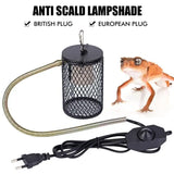 Reptile Heat Lamp Guard — Anti-Scalding Ceramic Lampshade Set, 220V
