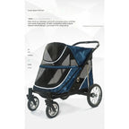 Spacious Durable Pet Stroller for Large Dogs & Multiple Cats — Outdoor Walking & Jogging Travel Cart