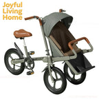 3-Wheel Parental-Control Tricycle Pushchair Pet Stroller — Portable Travel Bike for Pets & Families