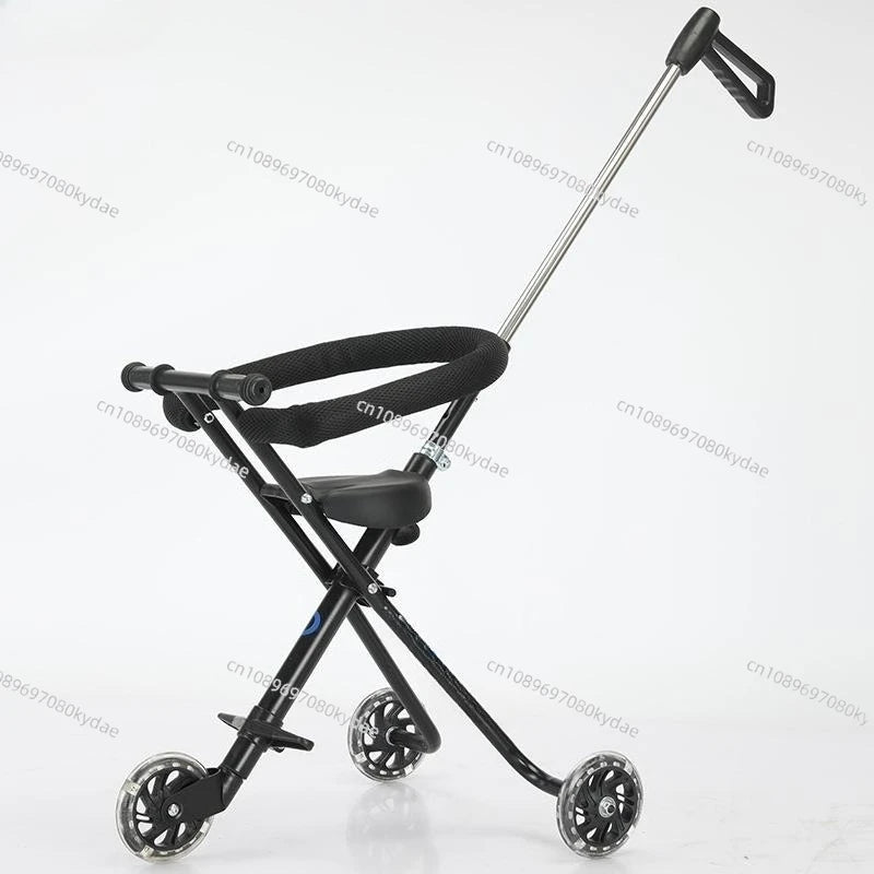 Reclining Ride-On Pet & Baby Stroller — One-Click Folding Lightweight Outdoor Travel Pushchair
