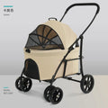 Foldable Detachable Lightweight Portable Pet Stroller Carrier for Small & Medium Dogs & Cats