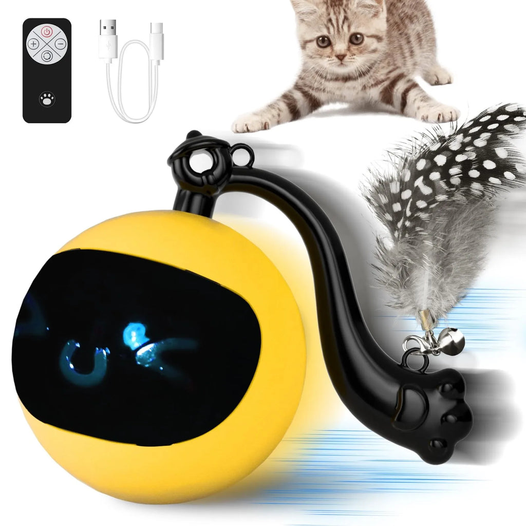 Rechargeable Automatic Electric Cat Ball Toy — Self-Rolling Boredom Buster