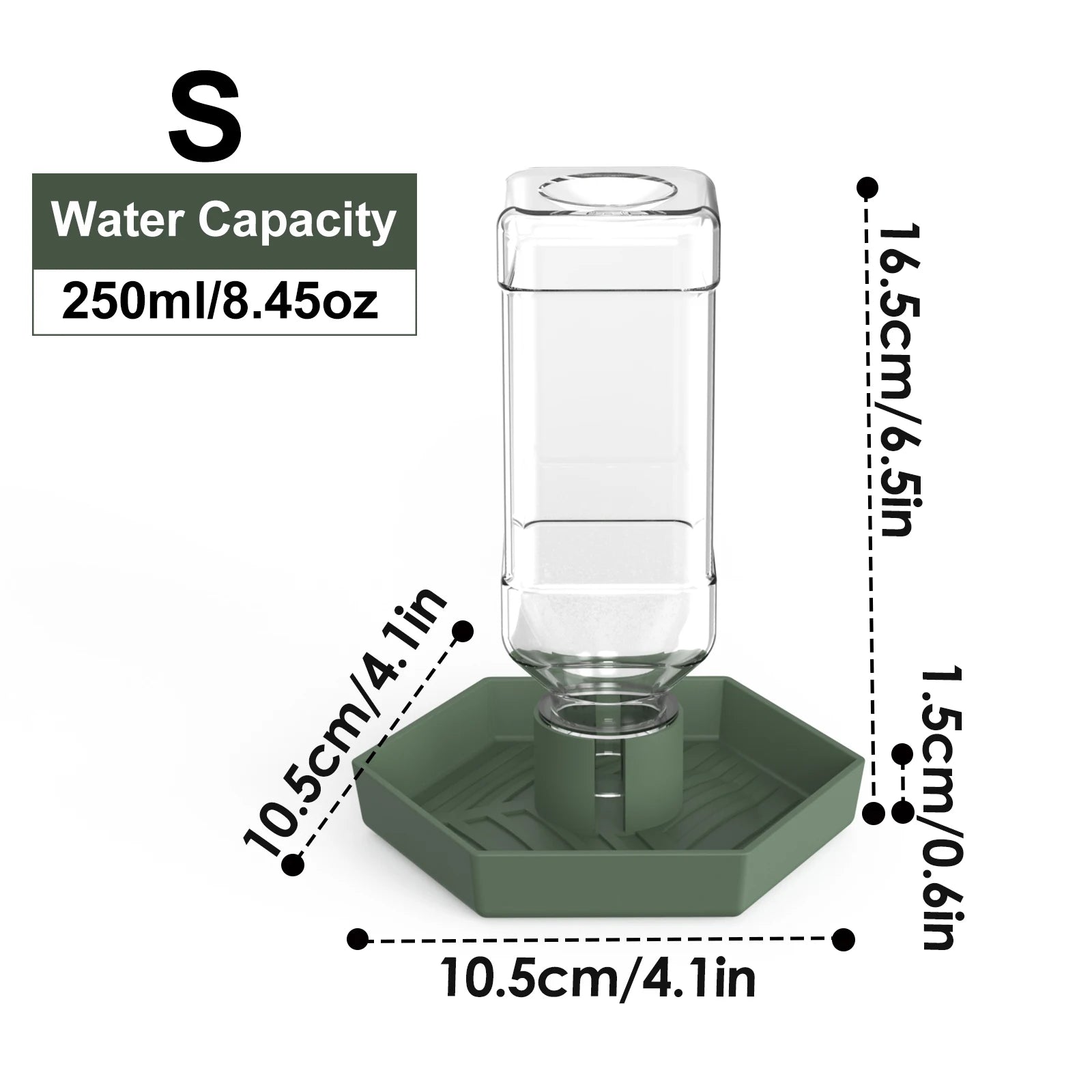 Reptile Water Dish — Sturdy Plastic Bowl for Bearded Dragons & Tortoises