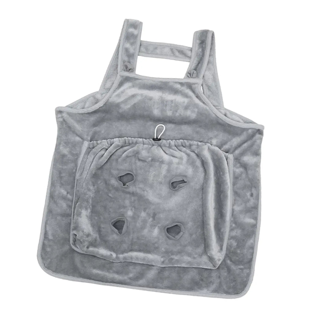 Cat Carrier Cuddle Apron (Soft Fleece, Hair Prevention, Warm Blanket)