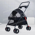Lightweight Foldable Pet Cart Trolley for Small Cats & Dogs — Compact Portable Carrier