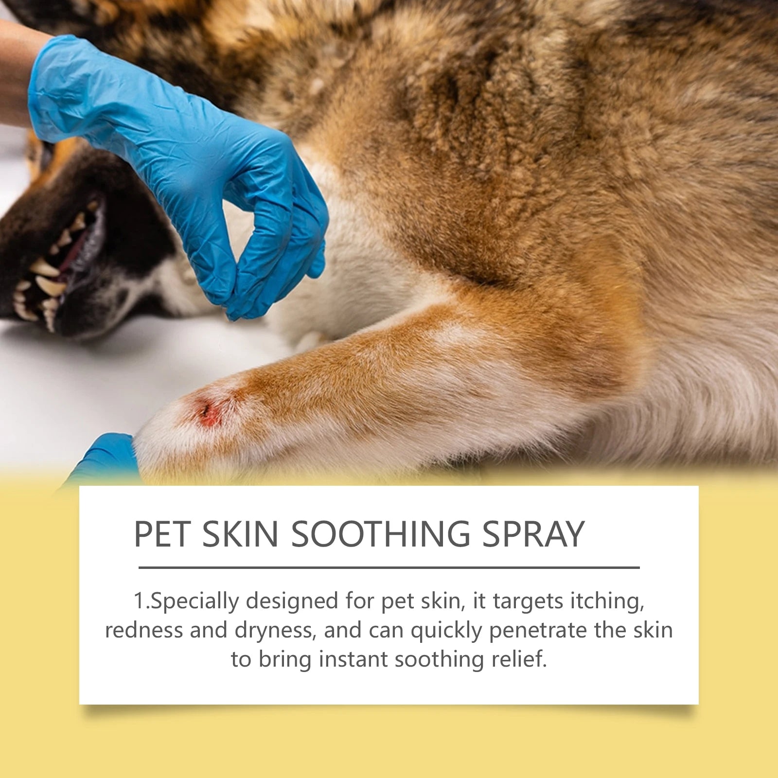 Herbal Pet Skin Soothing Spray — Anti-Itch & Skin Repair for Dogs & Cats