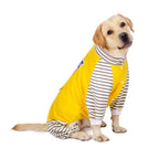 Striped Turtleneck Dog Jumpsuit