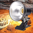 Clip-On Reptile Lamp Holder — Adjustable E27 Basking Fixture
