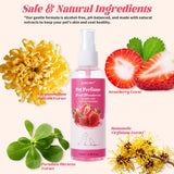 Strawberry Pet Perfume Spray — Alcohol-Free, Long-Lasting Fragrance, 100ml