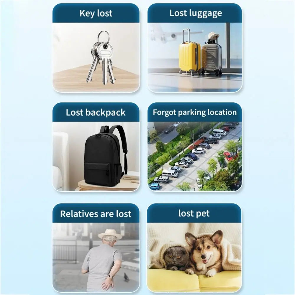 Bluetooth 5.0 Smart Anti-Loss GPS Tracker for Pets, Cars, Wallets & Keys