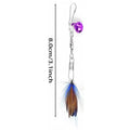 5/10-Pack Fly-Shape Teaser Stick Replacement Heads — Bell & Feather Cat Wand Attachments