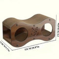 Walnut Cat Scratching Post with Integrated Bed, All-Season