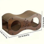Walnut Cat Scratching Post with Integrated Bed, All-Season