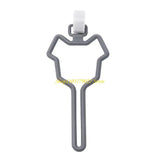 Dog Poop Bag Holder with Leash Clip (Adjustable Plastic, Eco-Friendly)