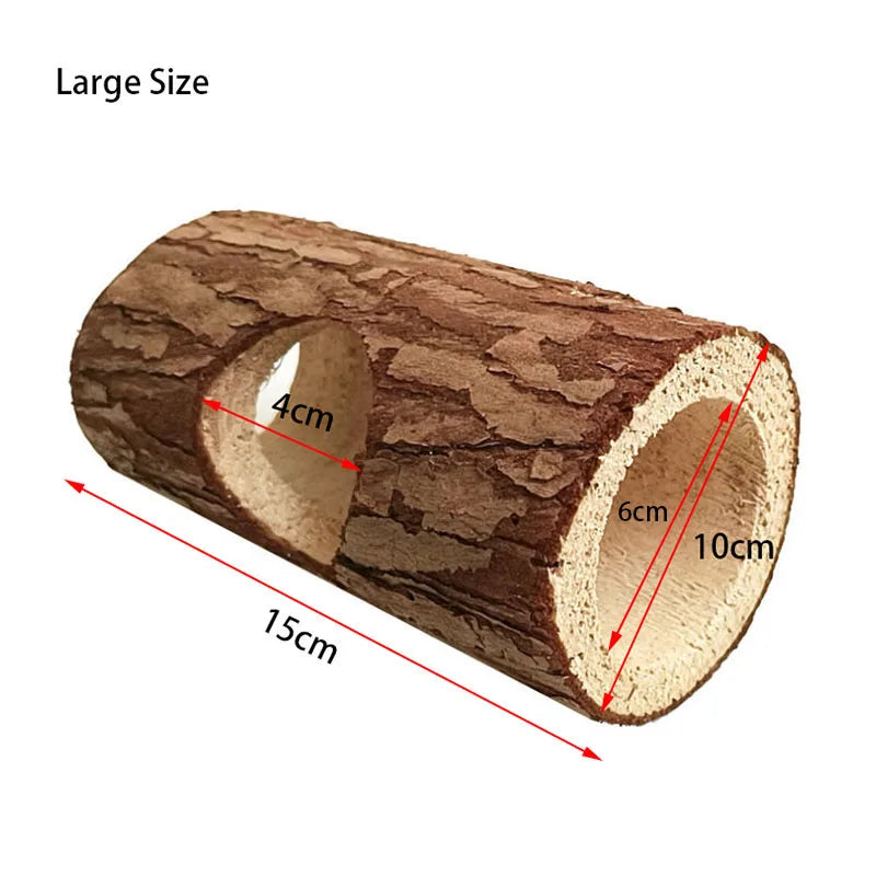 Natural Wood Grinding Chew Toy — Teeth Care for Hamsters & Rabbits