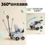 Foldable Pet Stroller Cart for Small Dogs Cats Puppy Kitten Outdoor Travel Carrier Toy Pushcart