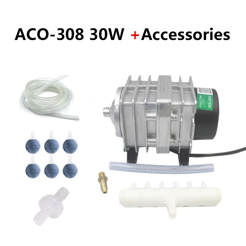Electromagnetic Aquarium Air Pump (ACO-208/308/318, Koi Pond Aerator)